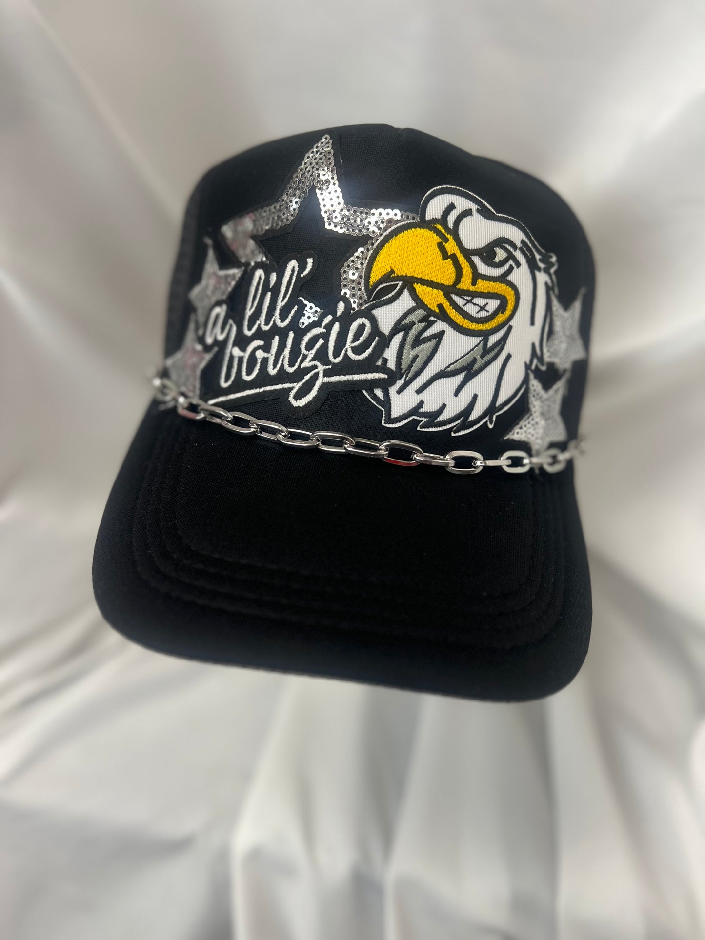 A LIL BOUGIE EAGLE | Custom Trucker Hat (black)