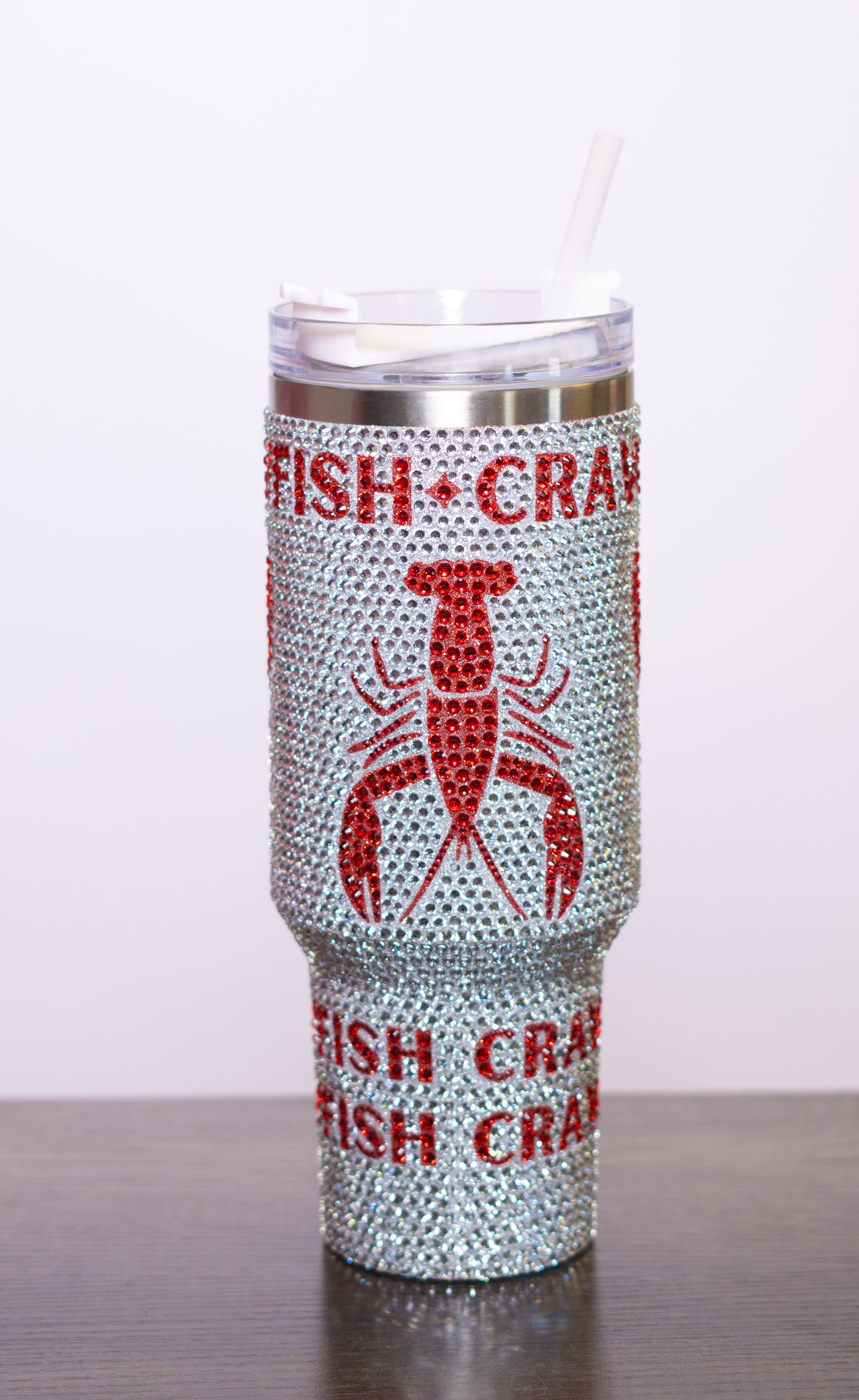 Crawfish | Stainless Steel Rhinestone Cup