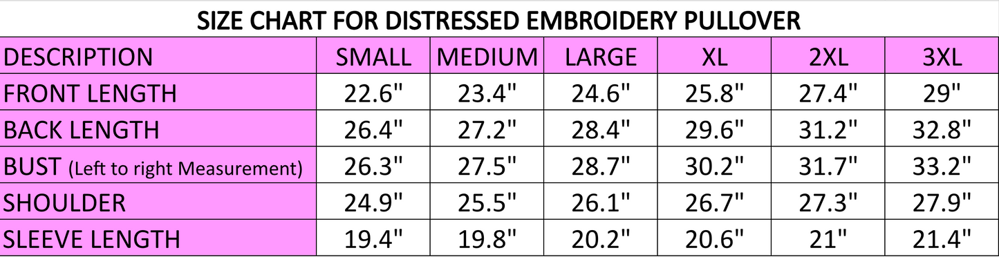 Wholesale | Cajuns (Licensed) | Women's Distressed Embroidery Pullover (Black)