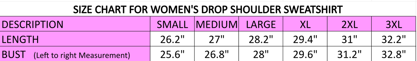 Mardi Gras | Women's Drop Shoulder Sweatshirt (Purple)