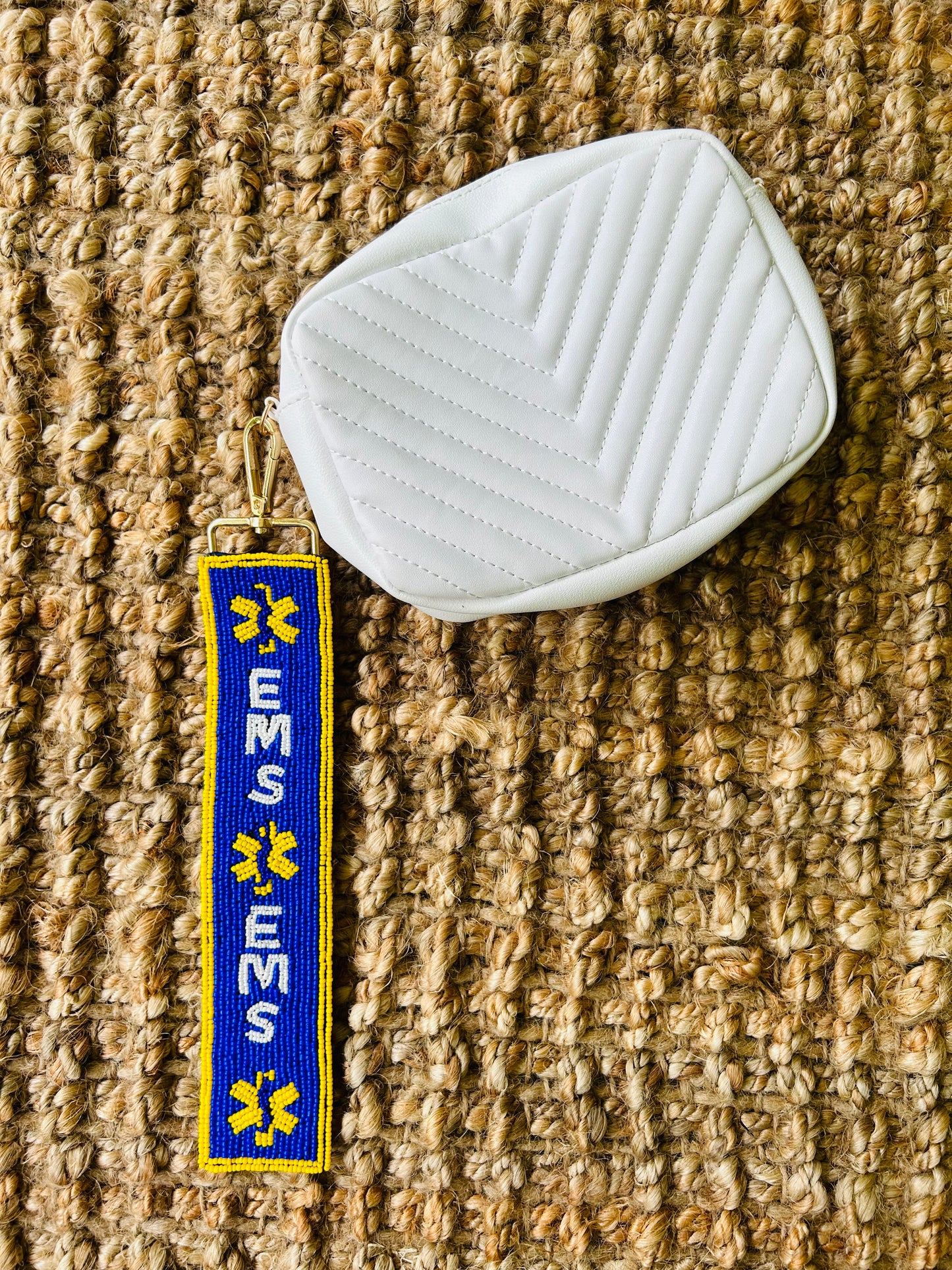 Custom Beaded Bag Tag | EMS