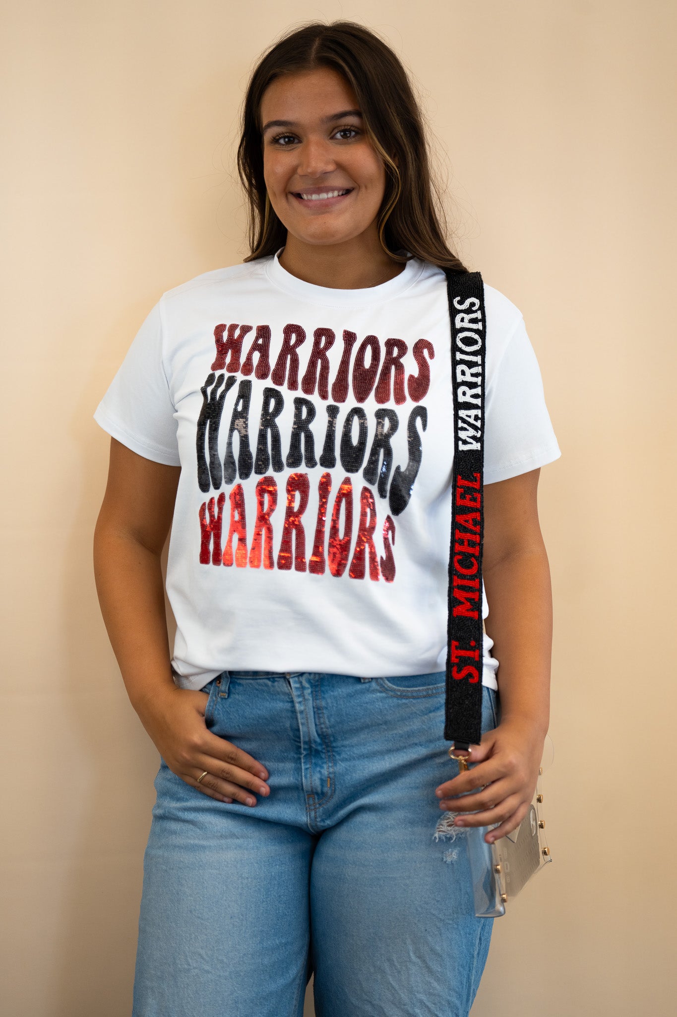 **FINAL SALE** ST. MICHAEL WARRIORS | Custom Beaded Purse Strap