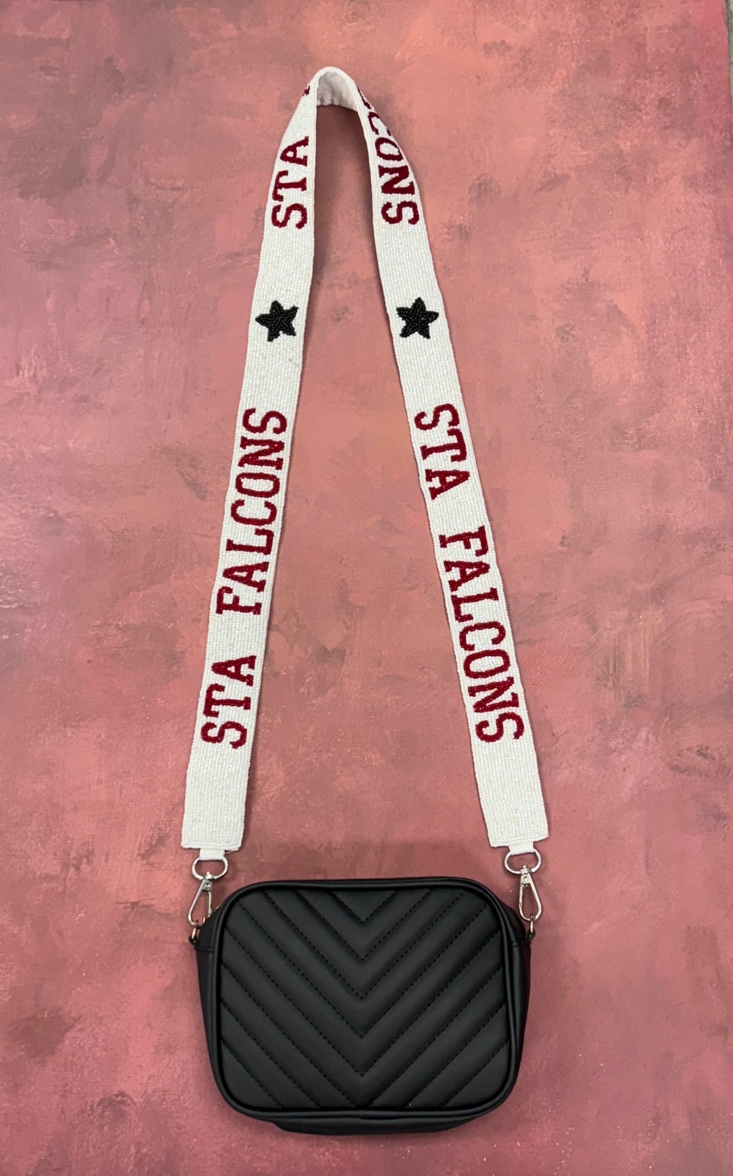 STA Falcons | Custom Beaded Purse Strap
