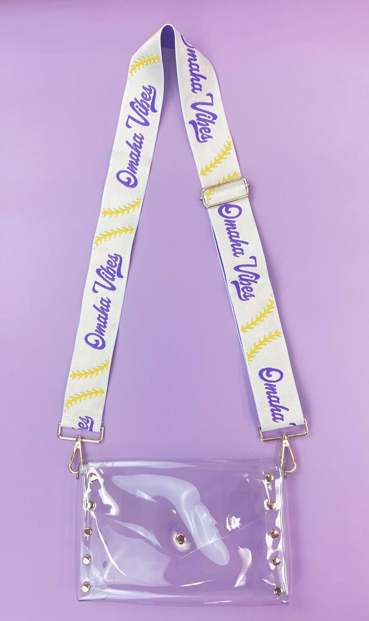 Omaha Vibes | Adjustable Embroidered Purse Strap