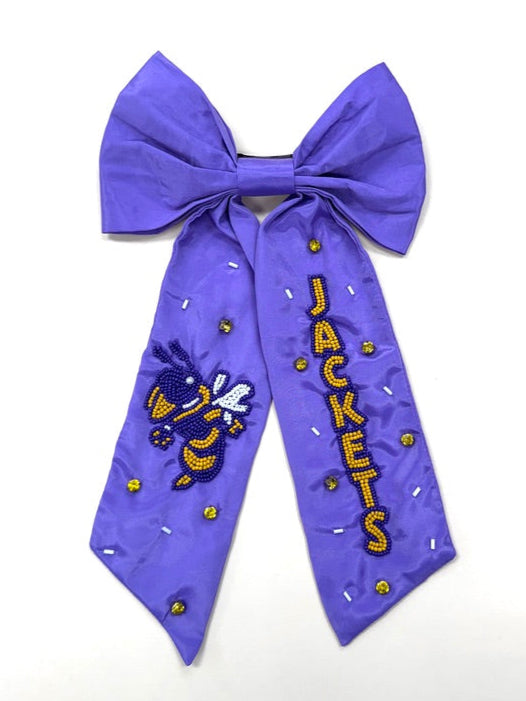 Jackets | Beaded Hair Bow (Lavender)
