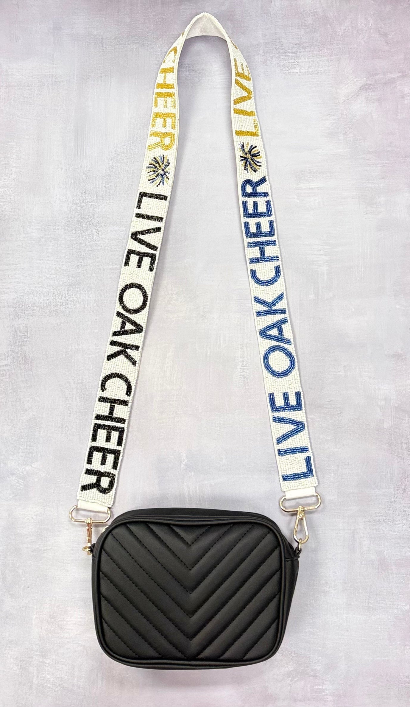 Live Oak Cheer | Custom Beaded Purse Strap