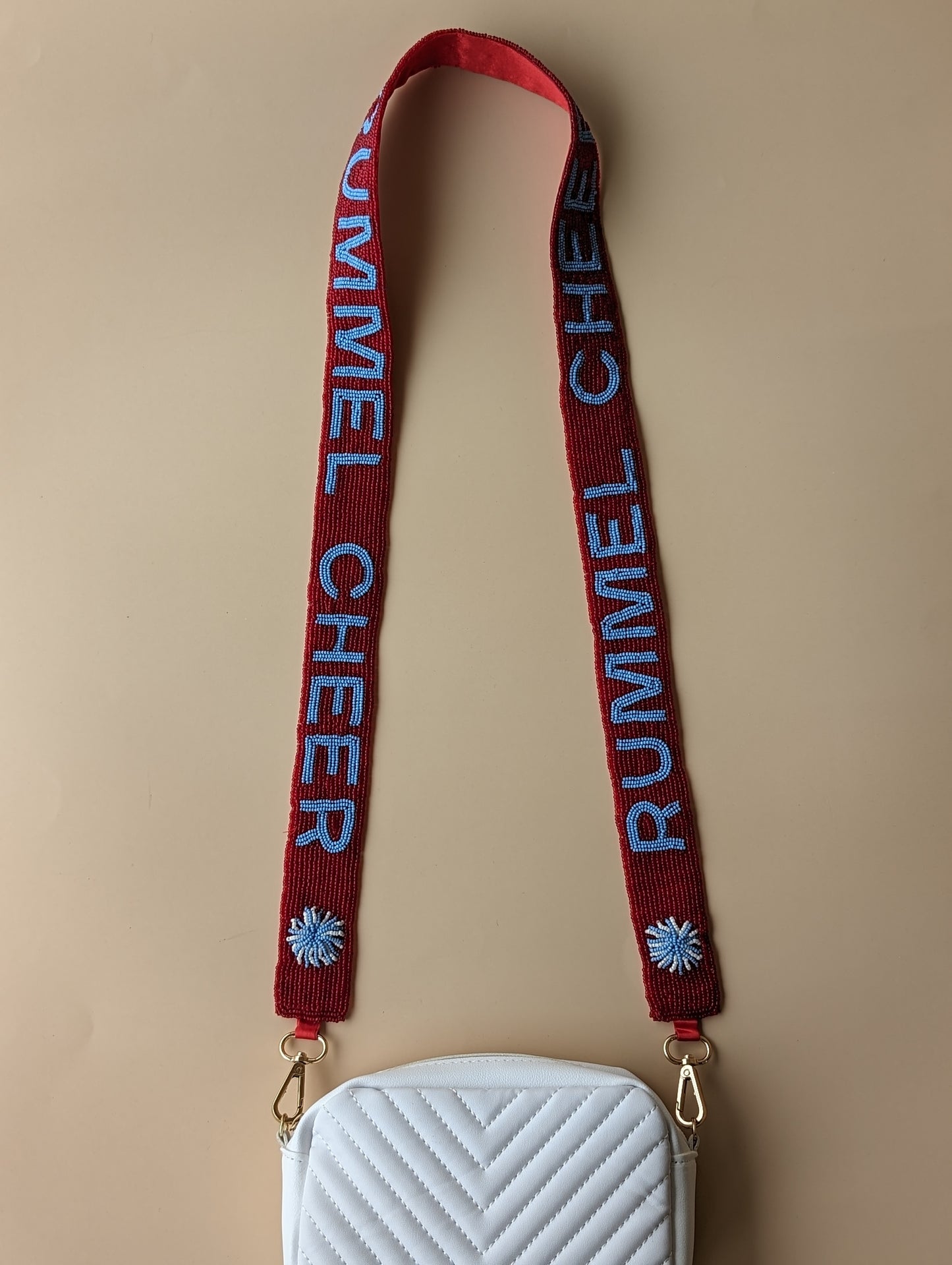 Rummel Cheer | Custom Beaded Purse Strap