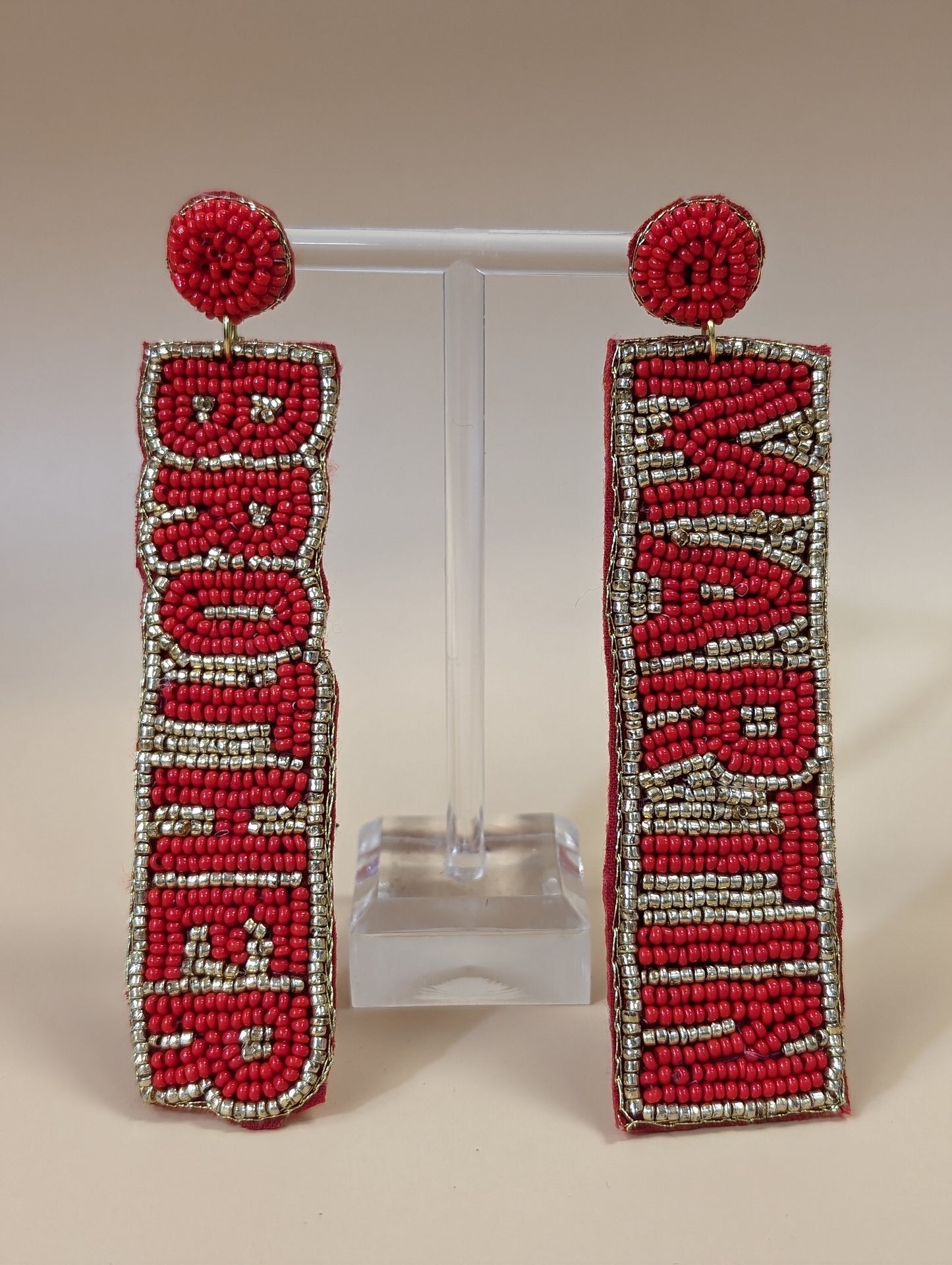 Brother Martin | Custom Beaded Earrings