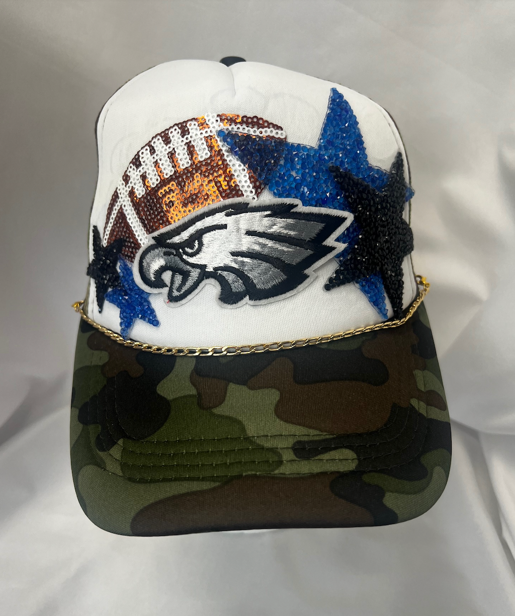 Eagle Army | Custom Trucker Hat (Camo/White)