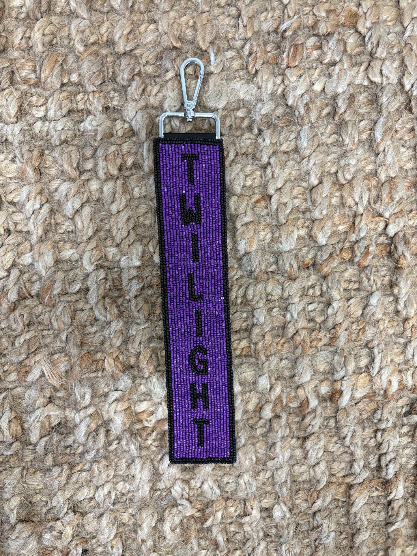 TWILIGHT | Custom Beaded Bag Tag