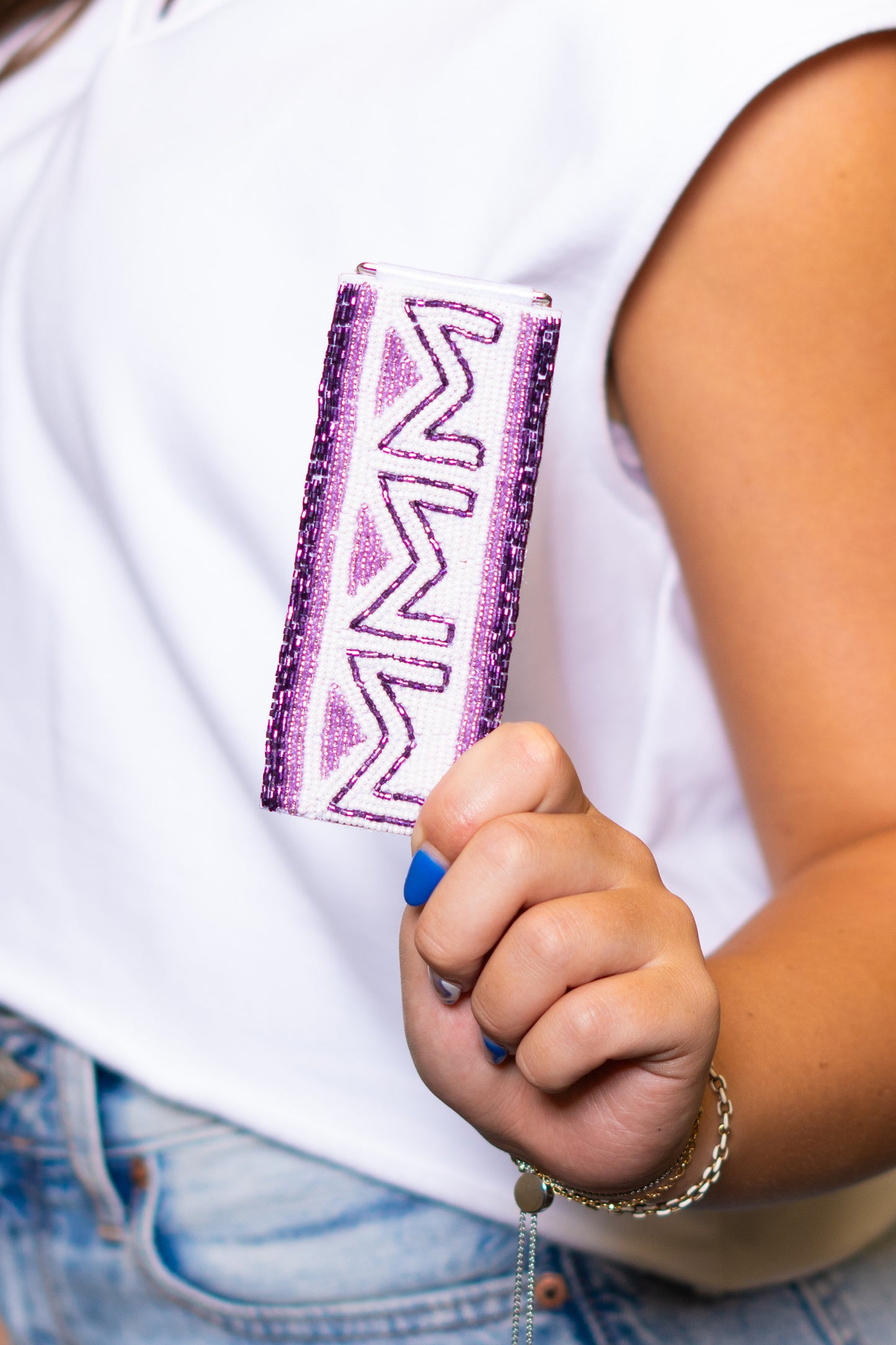 Wholesale | Sigma Sigma Sigma "Tri-Sigma" (Licensed Greek) | Beaded Bag Tag