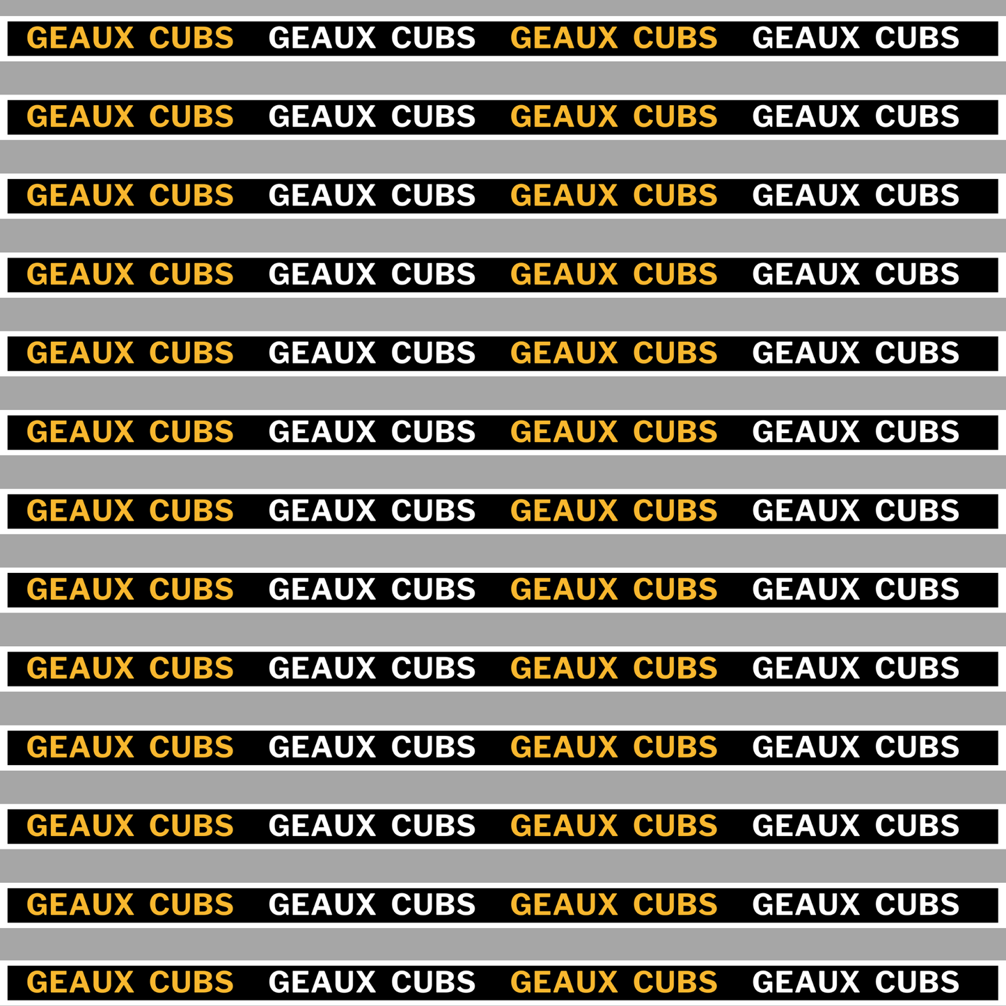 ** PRE-ORDER ONLY** University Lab School | Geaux Cubs | Custom Beaded Purse Strap