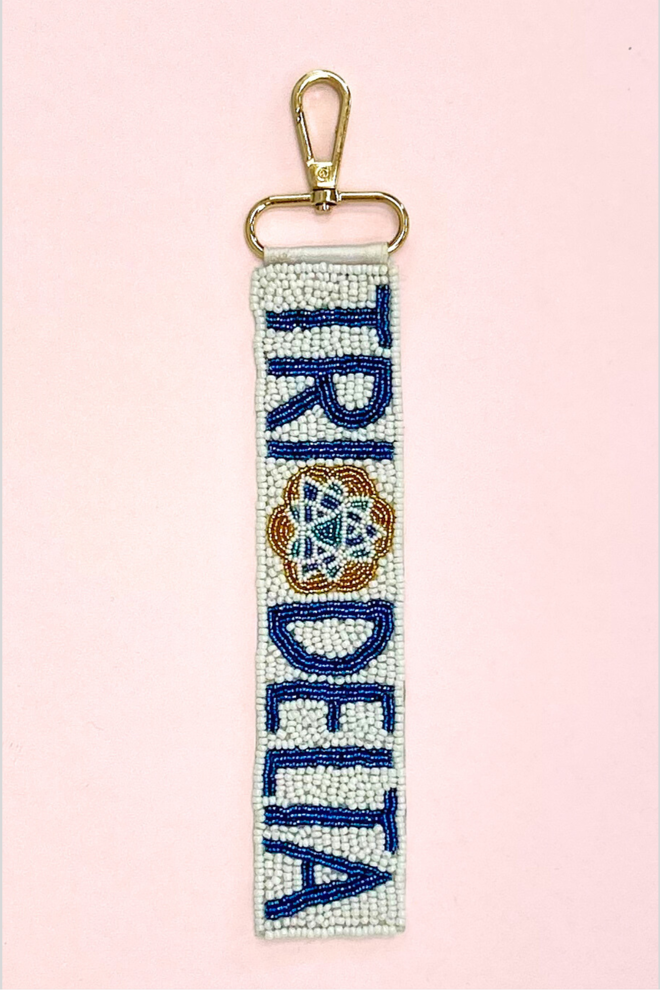 Wholesale | Tri Delta (Licensed Greek) | Beaded Bag Tag