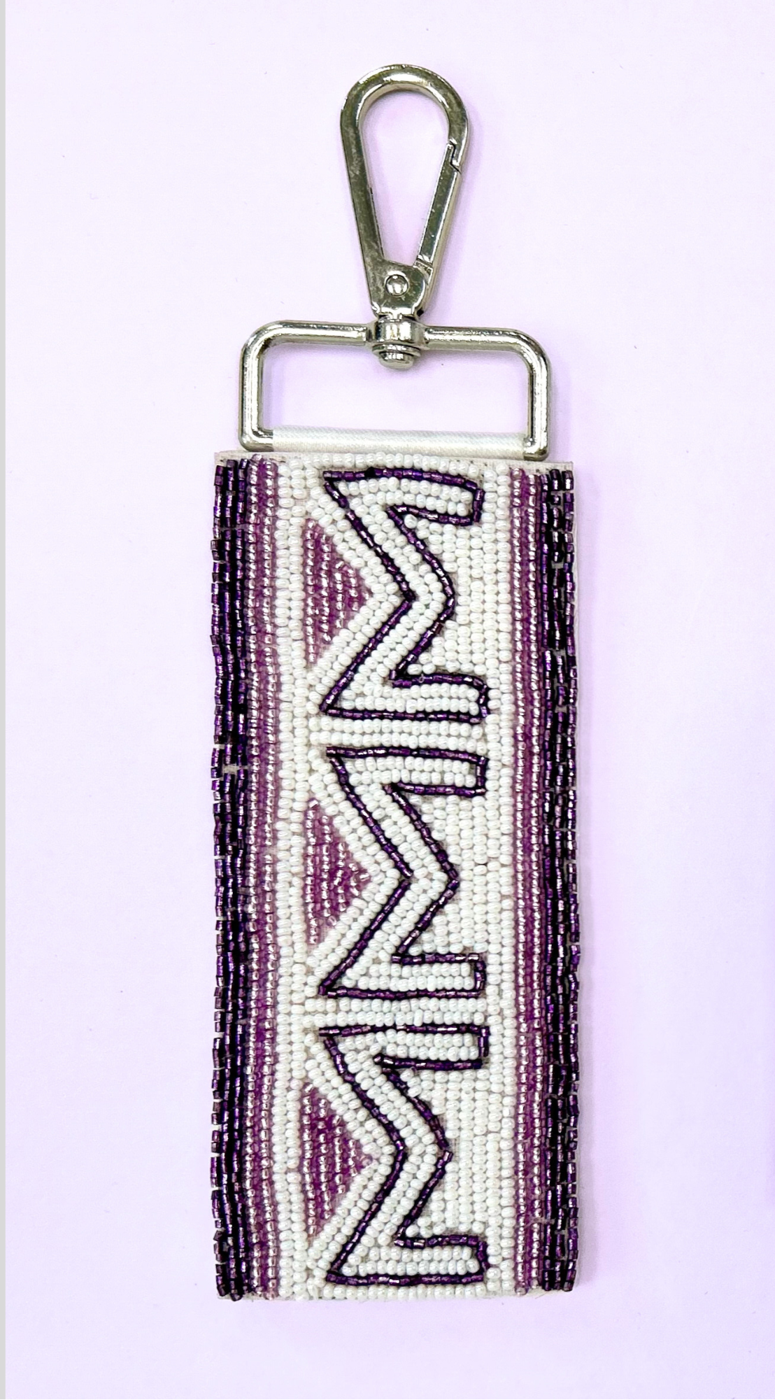 Wholesale | Sigma Sigma Sigma "Tri-Sigma" (Licensed Greek) | Beaded Bag Tag