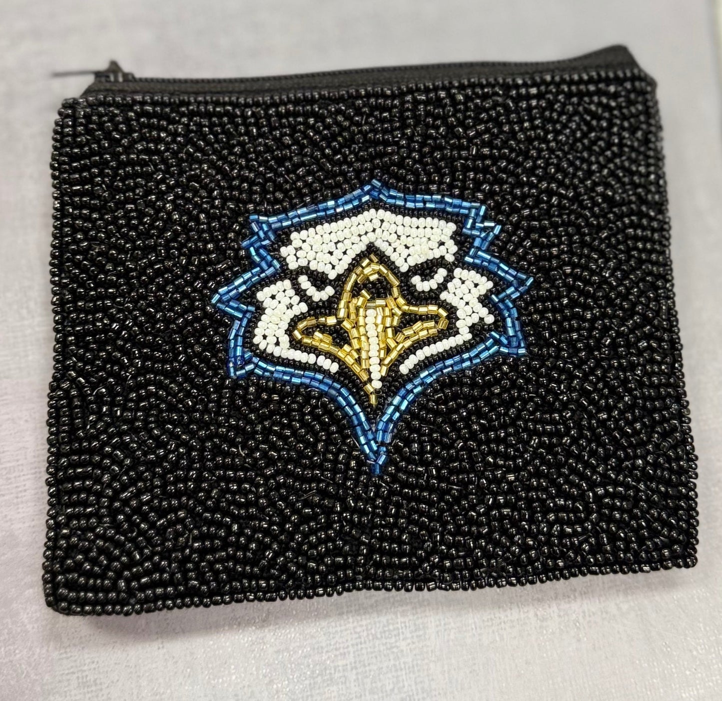 Live Oak | Beaded Coin Purse (Black)