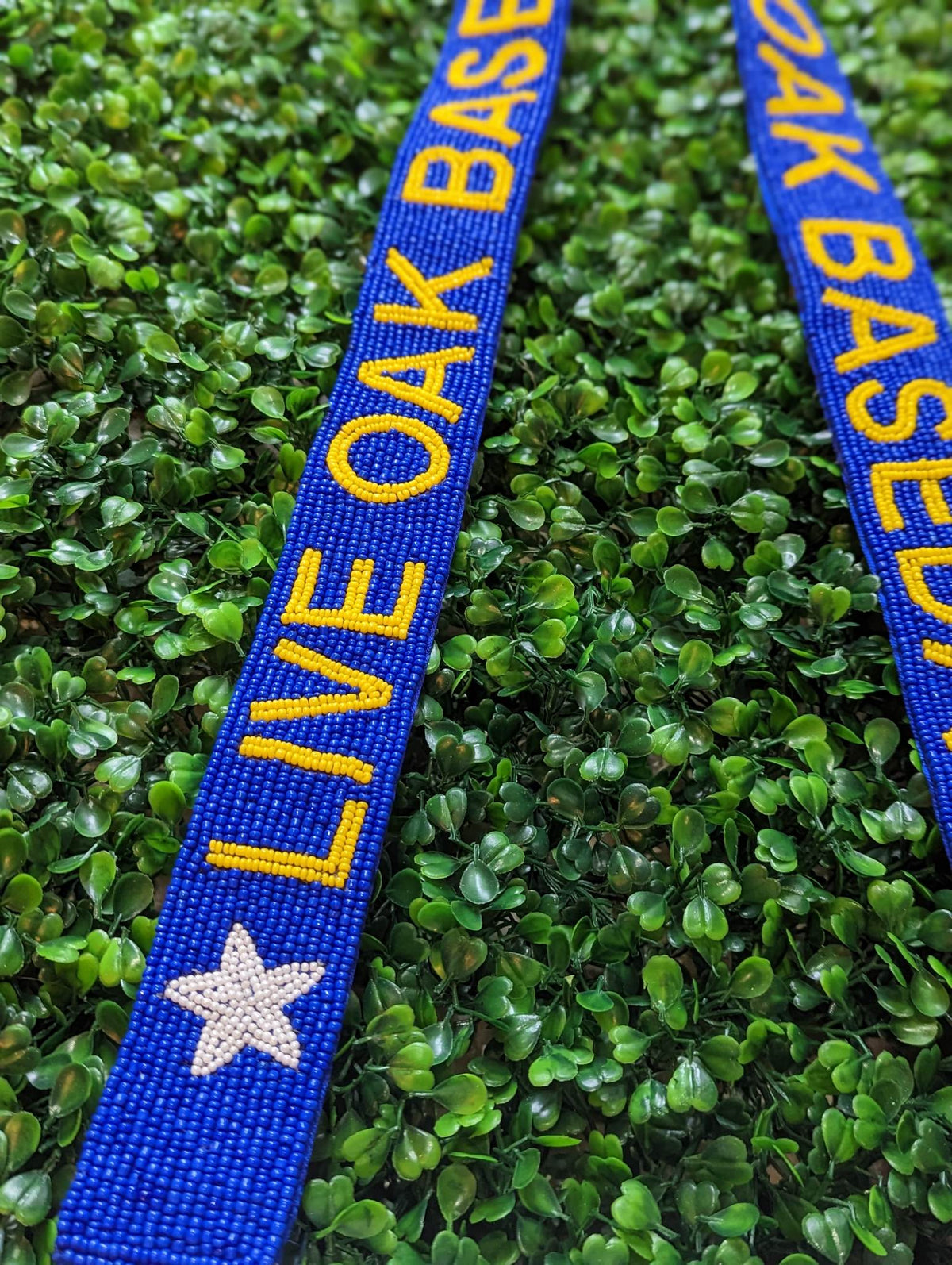 Live Oak Baseball | Custom Beaded Purse Strap