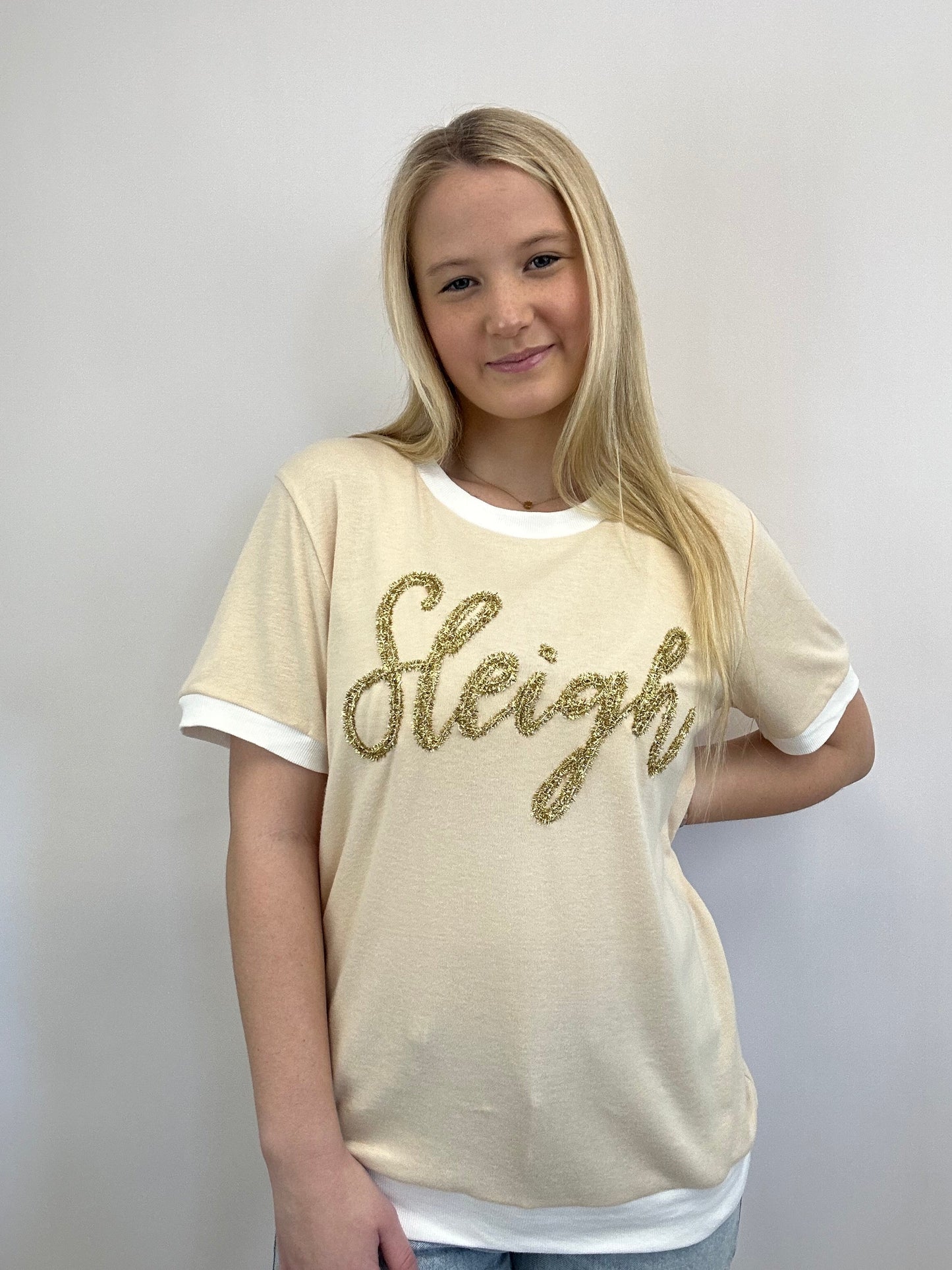 Christmas Sleigh Shirt | Cream