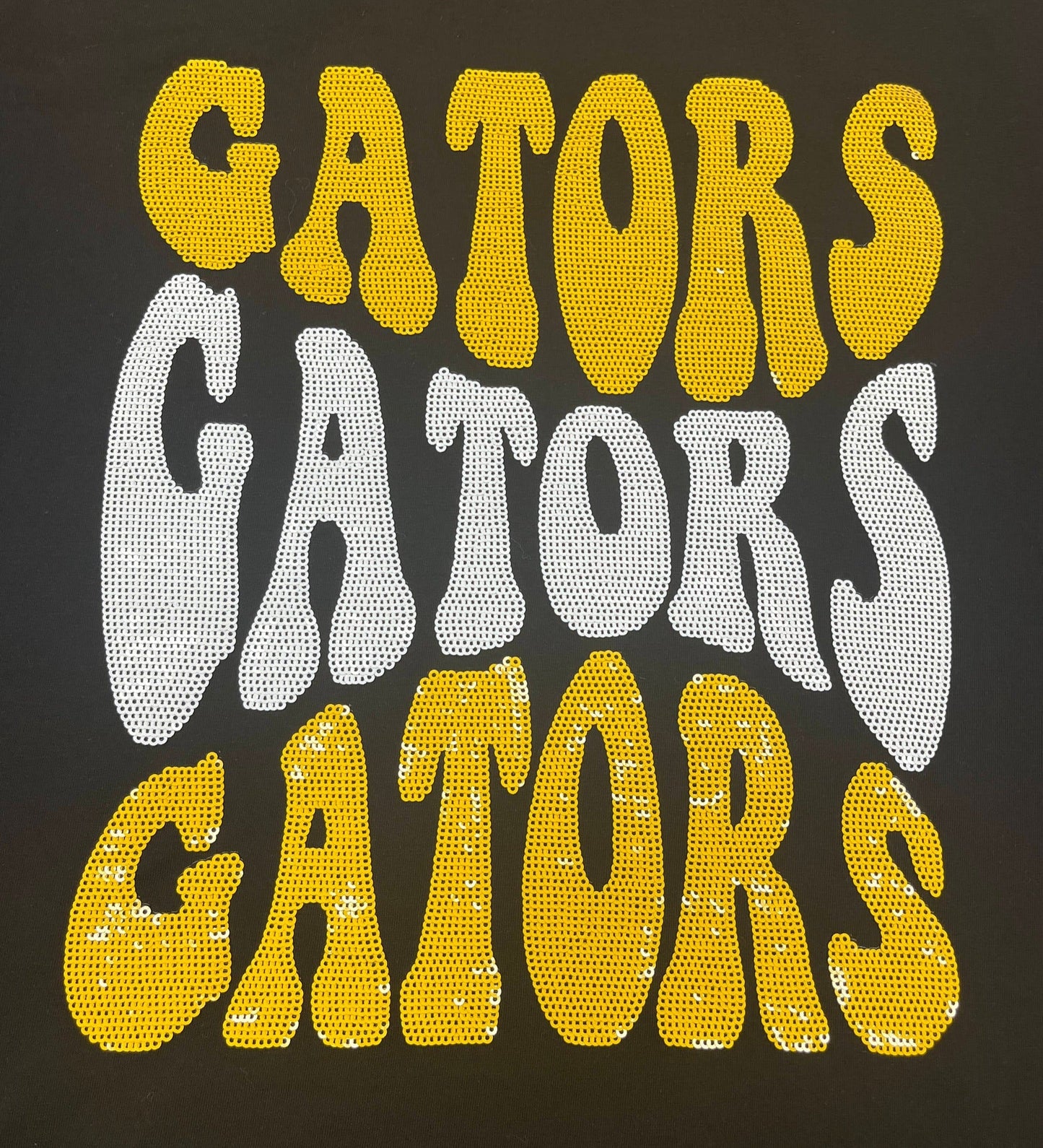 Groovy Gators | Women's Sequin Design Tee (Black)