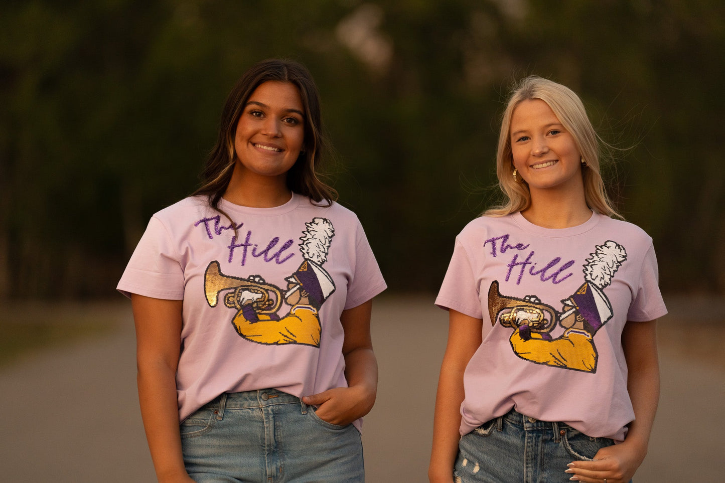 The Hill | Women's Sequin Design Tee (Lavender)