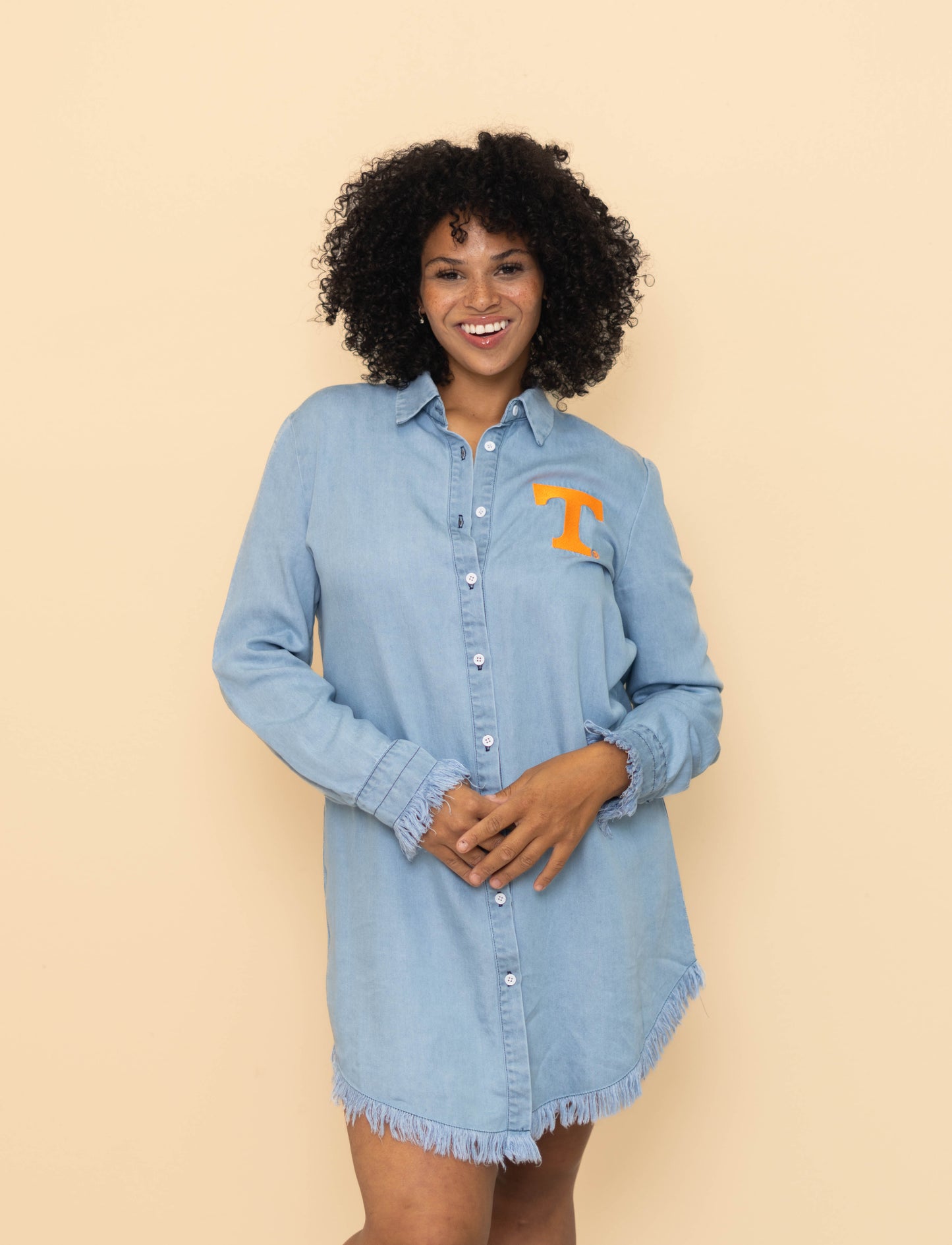 Tennessee (LICENSED) | Women's Embroidery Design Dress (Denim)