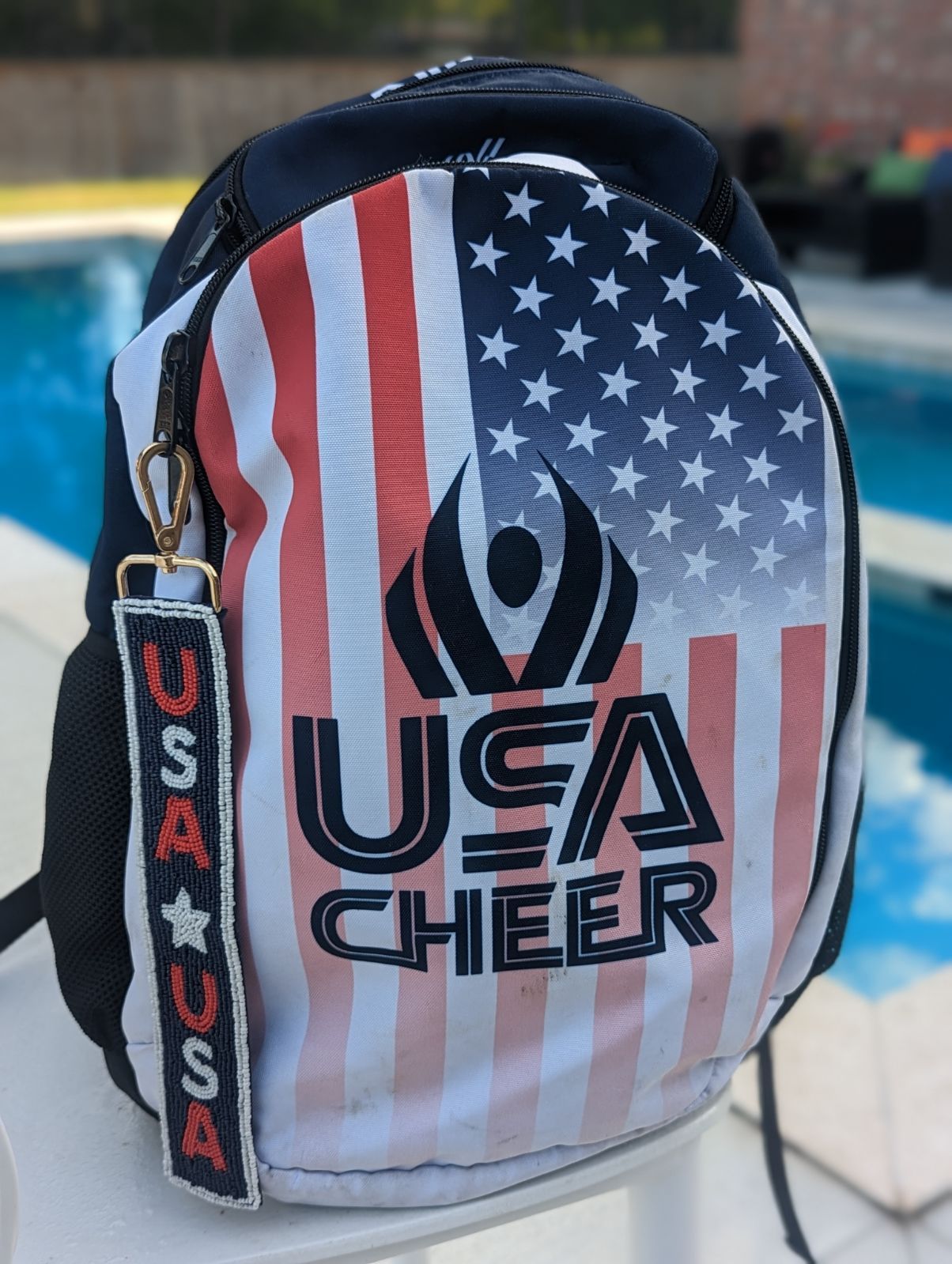 Custom Beaded Bag Tag | USA