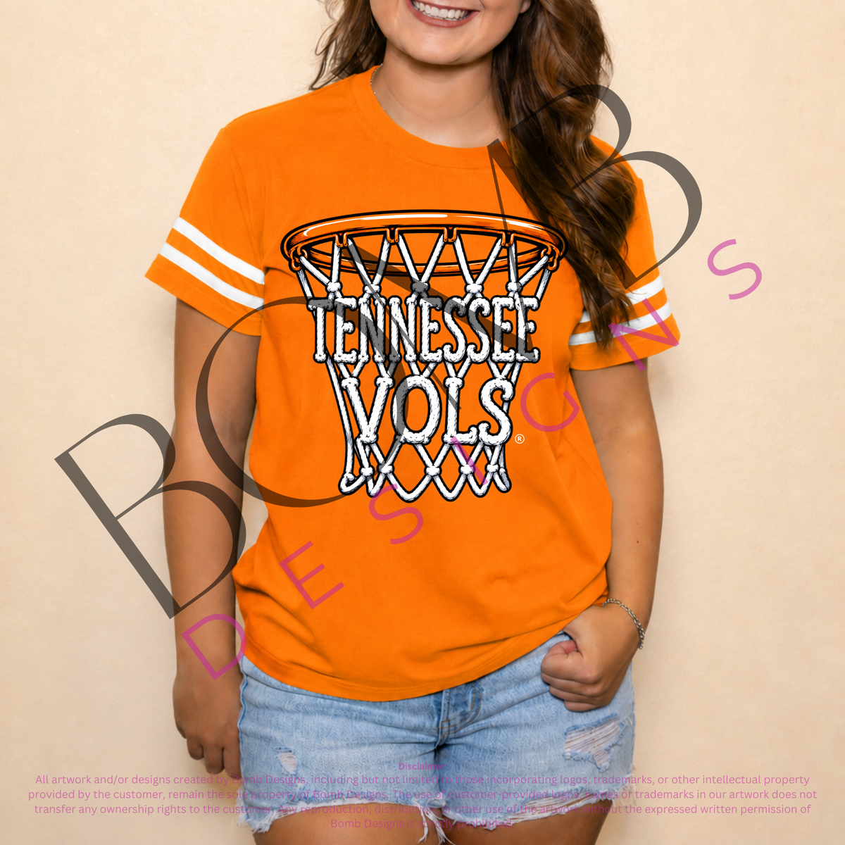 **PRE-ORDER ONLY** Wholesale | Tennessee Basketball Net (Licensed) | Women's Sequin Design (Orange)