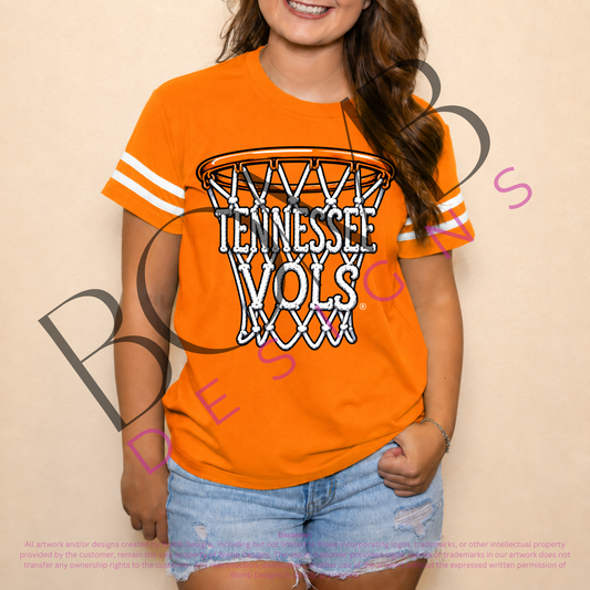 **PRE-ORDER ONLY** Wholesale | Tennessee Basketball Net (Licensed) | Women's Sequin Design (Orange)