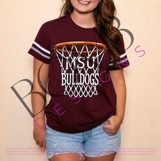 **PRE-ORDER ONLY** Wholesale | Mississippi State Basketball Net (Licensed) | Women's Sequin Design (Maroon)