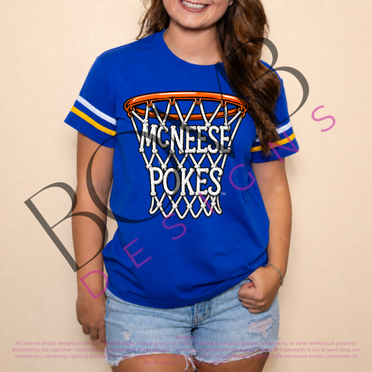 **PRE-ORDER ONLY** Wholesale | McNeese Basketball Net (Licensed) | Women's Sequin Design (Blue)