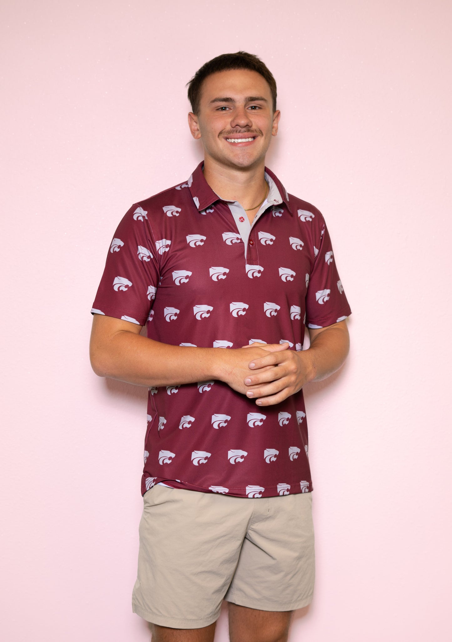 Central Wildcats | Men's Polo (Maroon)