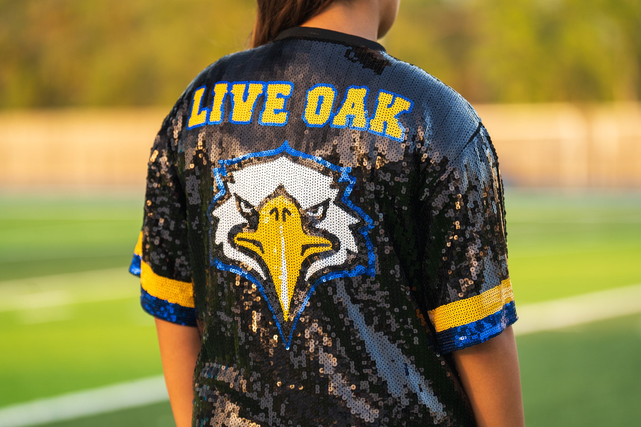 Full Sequin Jersey | Live Oak Eagles – Bomb Designs