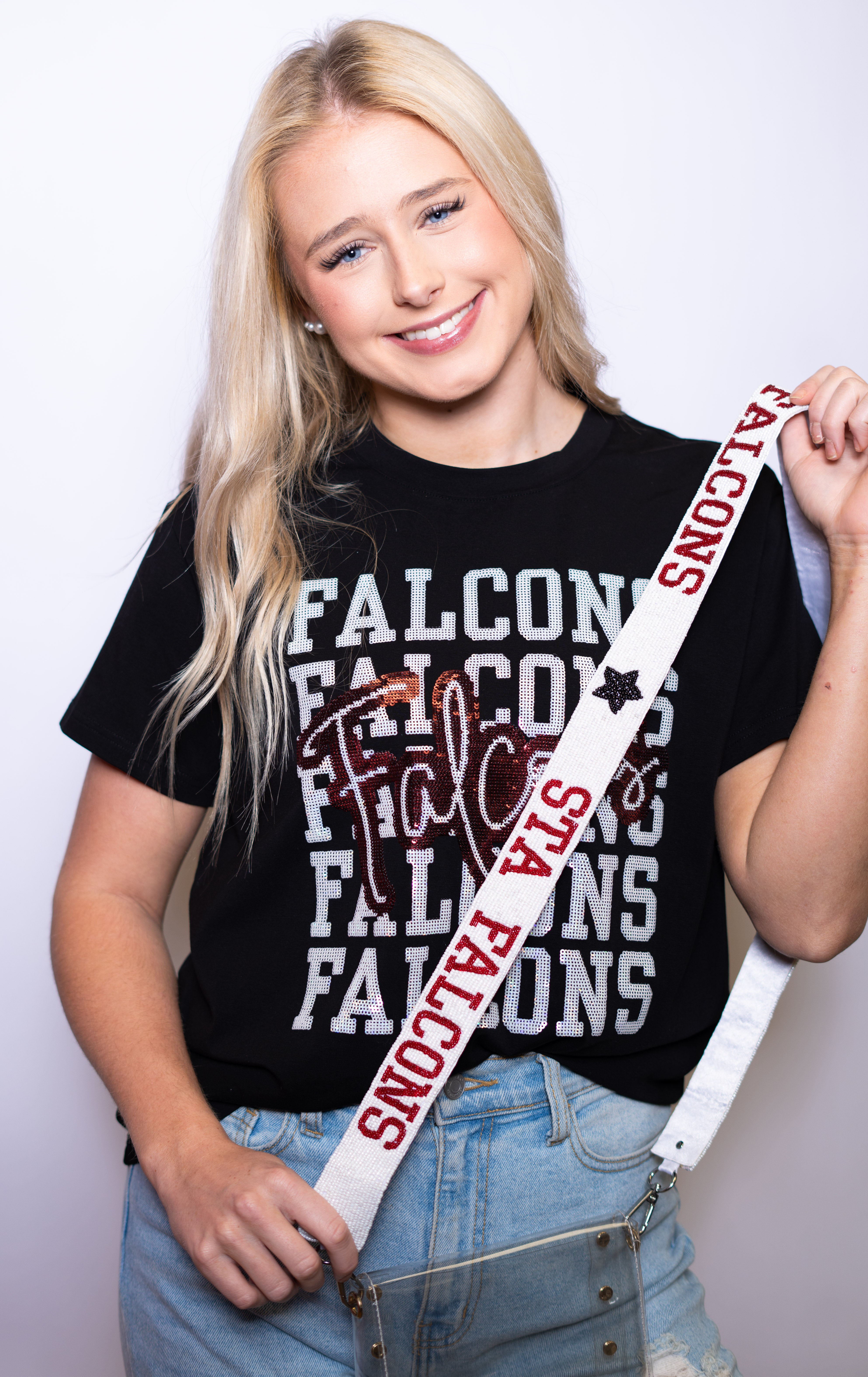 Purse Store Script STA Falcons | Custom Beaded Purse Strap – Bomb Designs