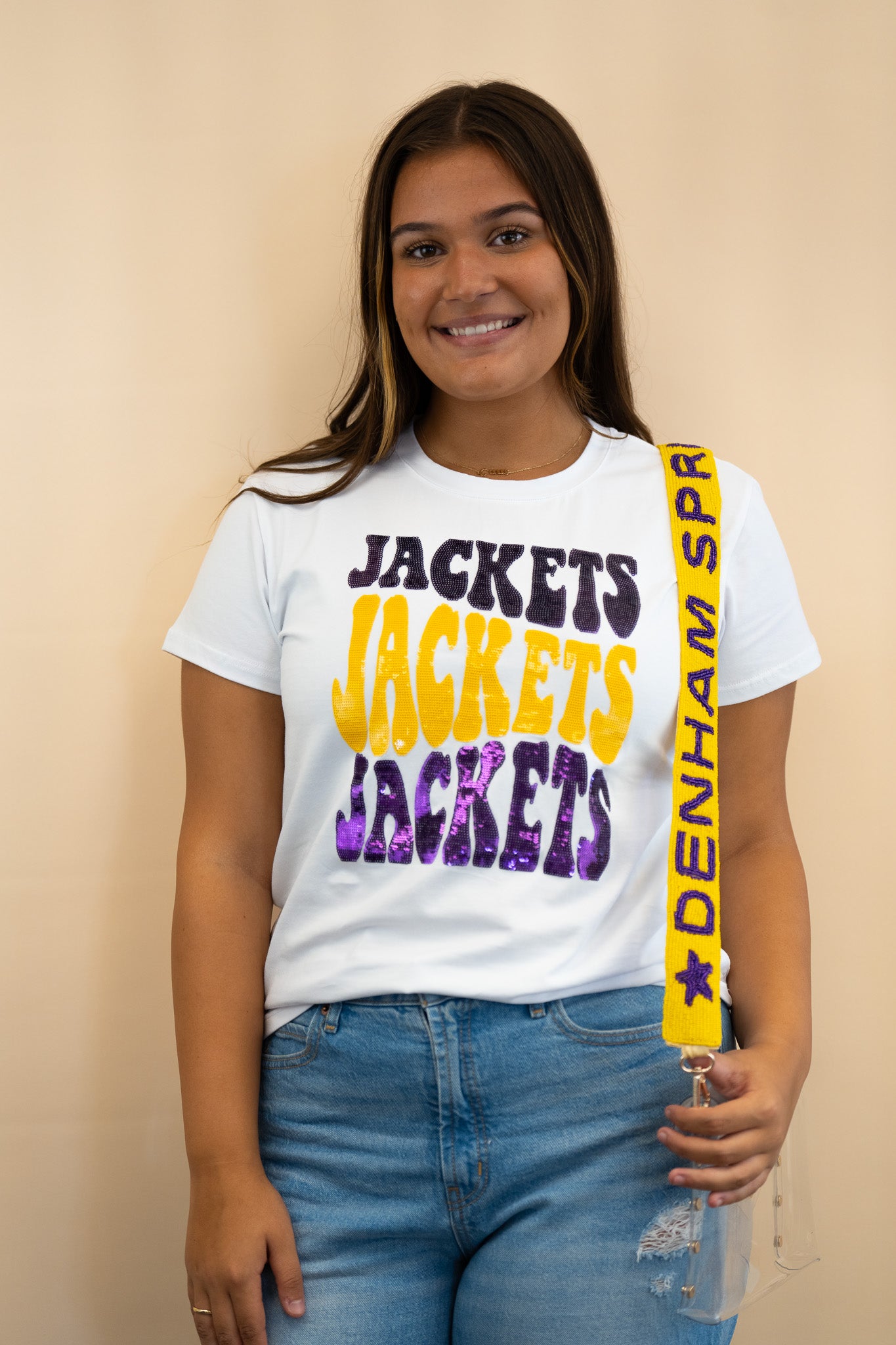 Denham Springs Jackets - Custom Beaded Purse Strap – Bomb Designs