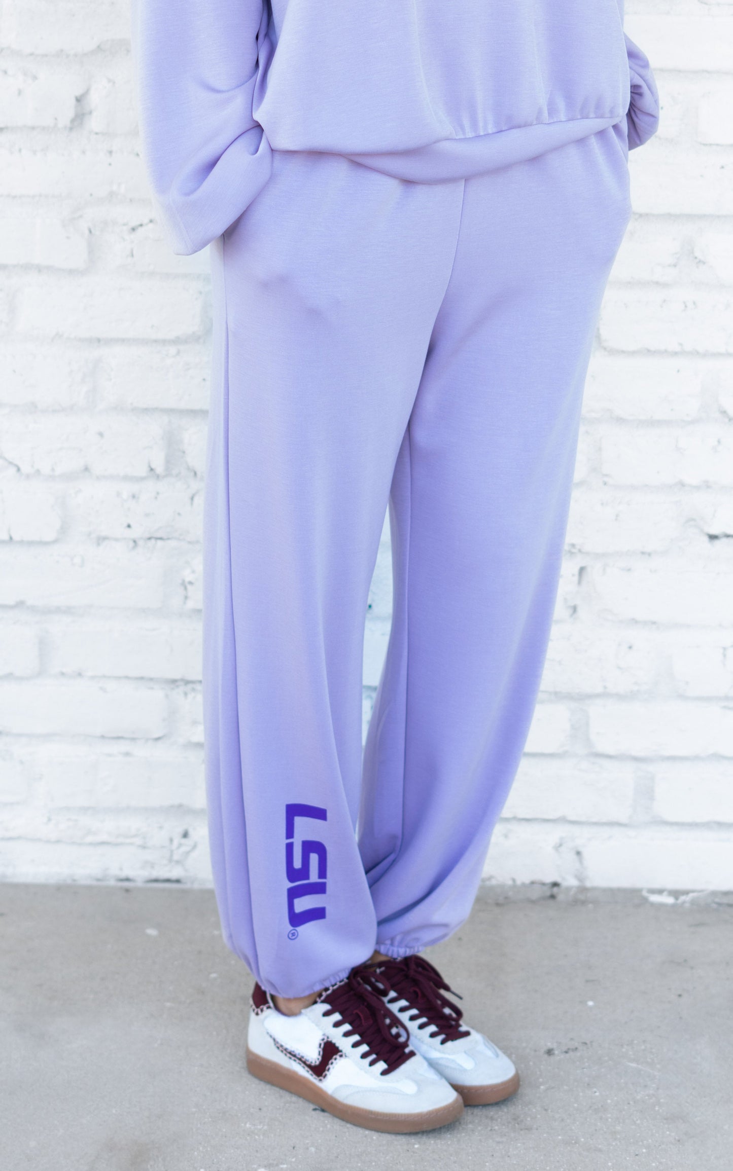 Wholesale | LSU (Licensed) | Women's Buttery Soft Joggers (Lavender)