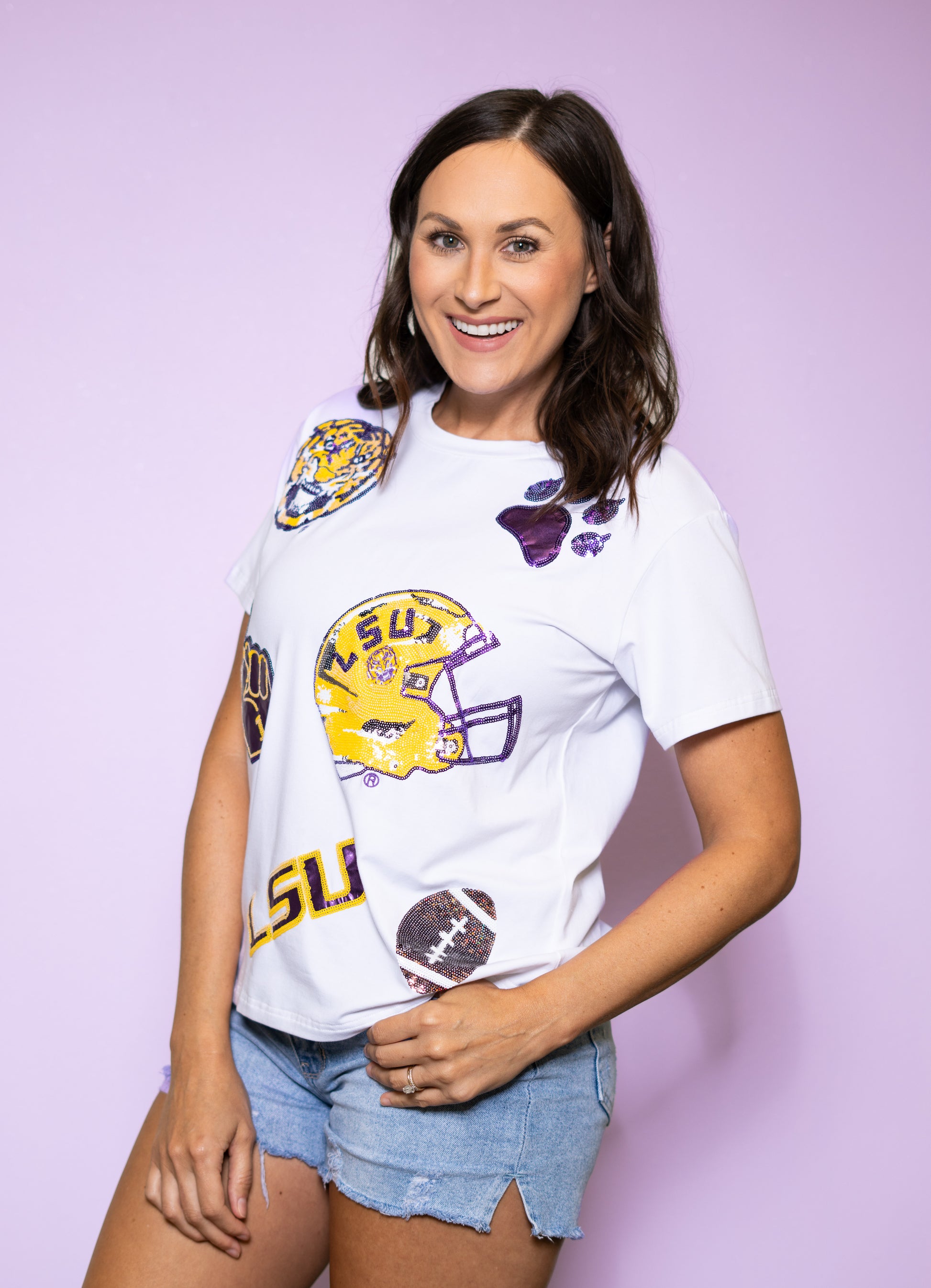 LSU Scattered Logo Tee (Licensed) LSU Scattered Logo Tee (Licensed)