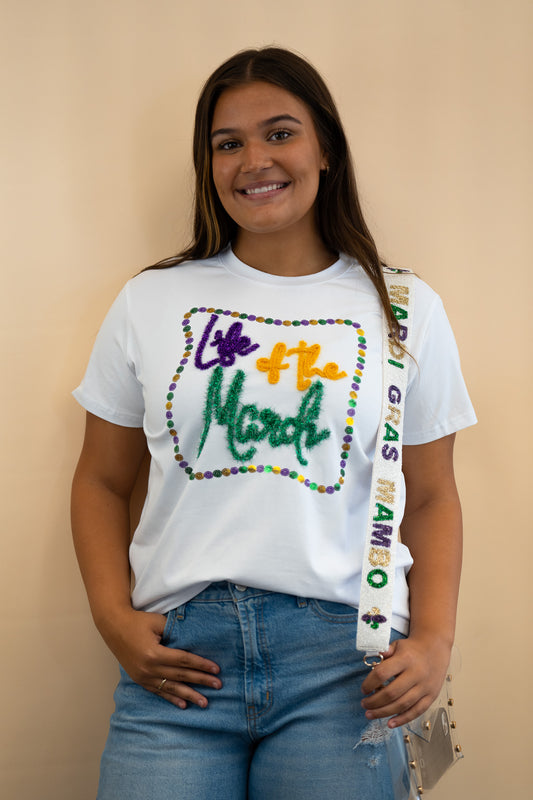 Life of the Mardi | Tinsel Rope & Sequin Women's Tee