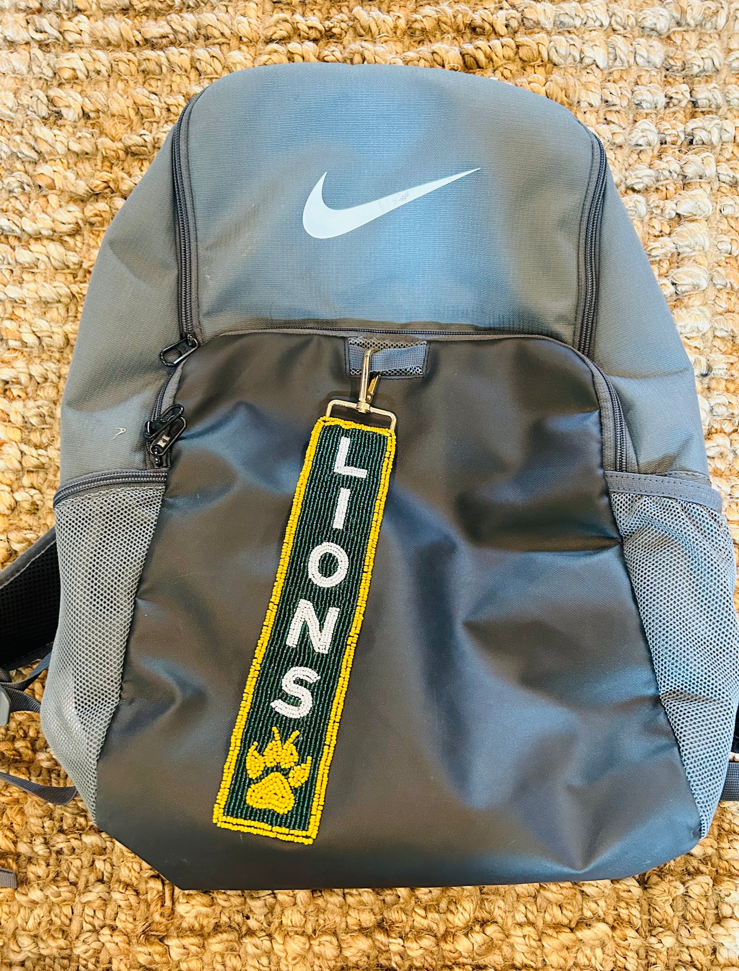 Custom Beaded Bag Tag | LIONS