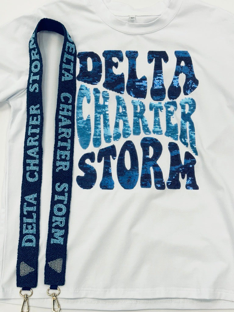 Delta Charter Storm | Custom Beaded Purse Strap
