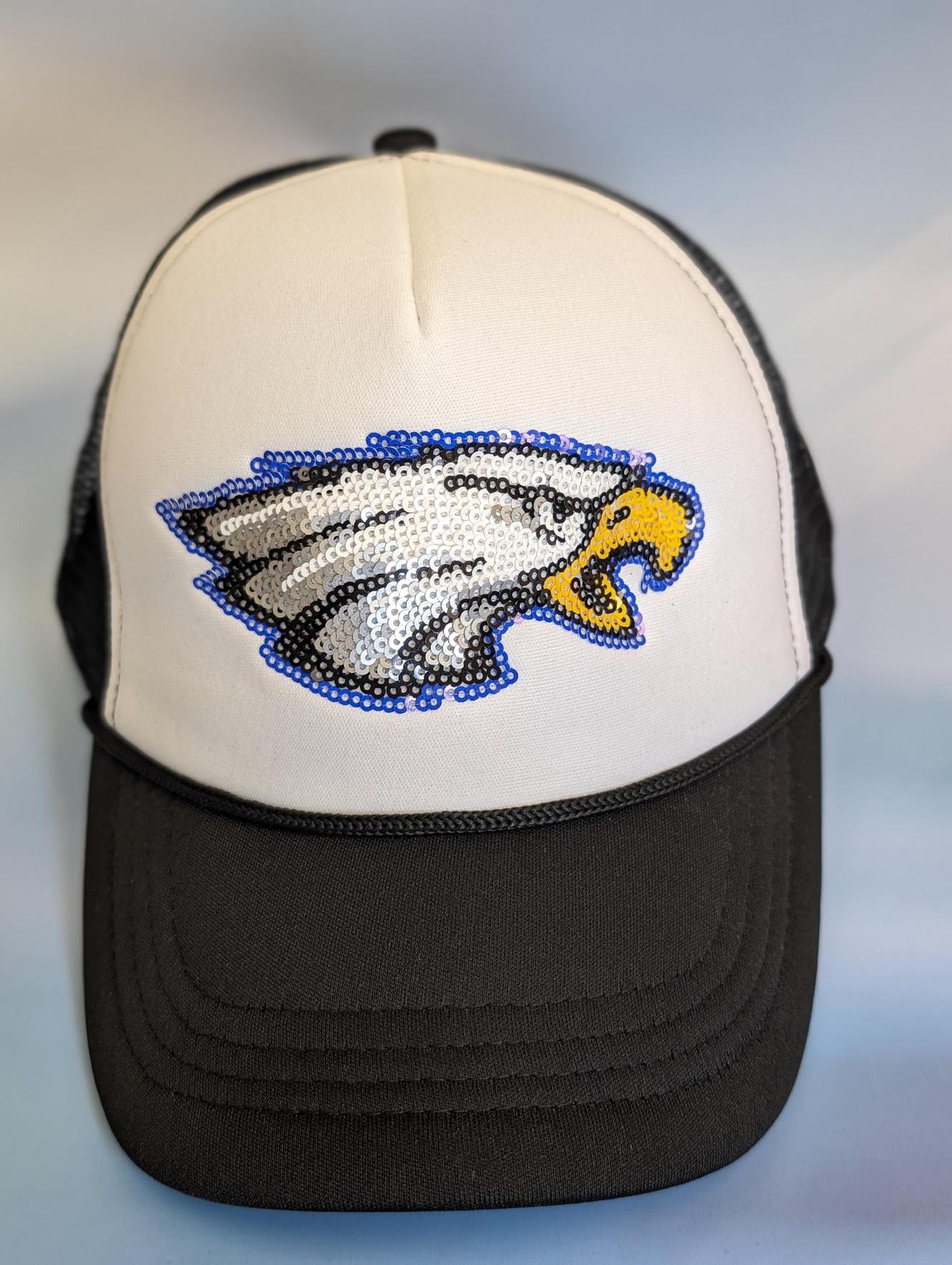 Eagle Pride Hat Sequin Embroidery Trucker Hat – Bomb Designs