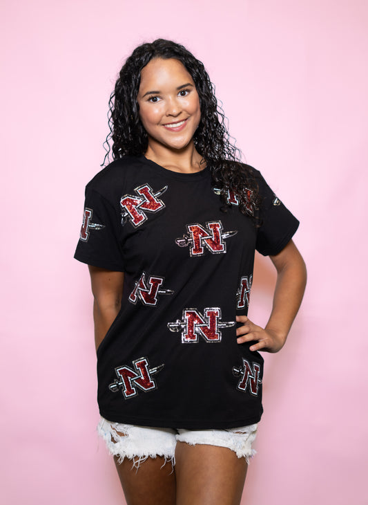 WHOLESALE | Scattered Nicholls (Licensed) | Women's Sequin Design (Black)