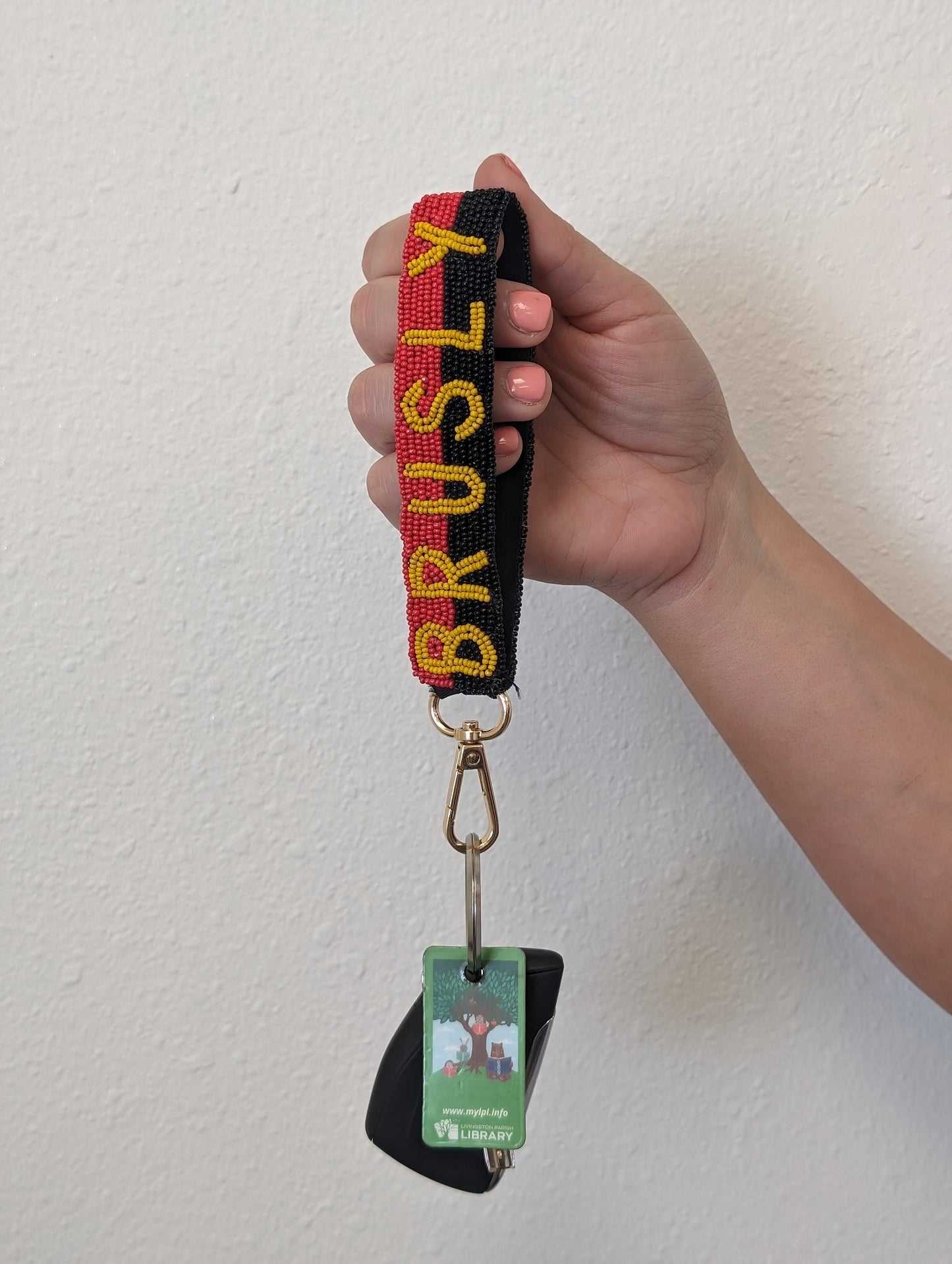 BRUSLY TWO-TONED | Beaded Keychain
