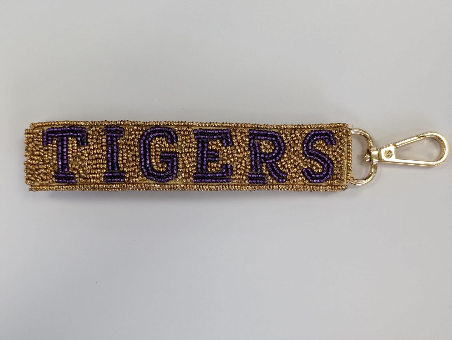 TIGERS (GOLD) | Beaded Keychain
