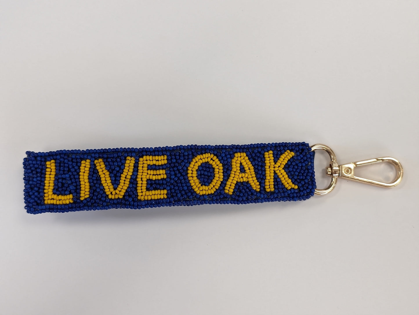 LIVE OAK (BLUE) | Beaded Keychain