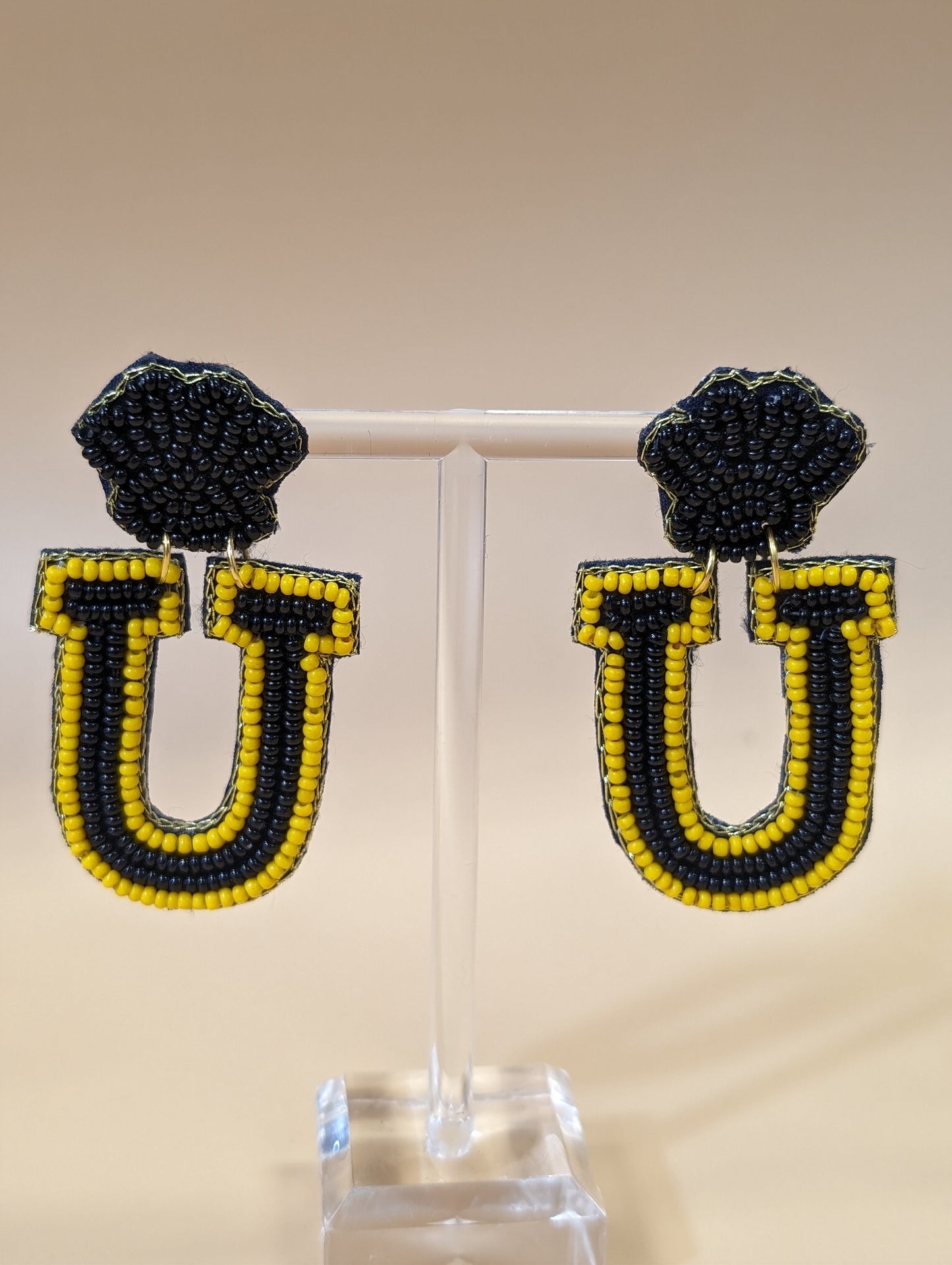 U-High Cubs | Custom Beaded Earrings