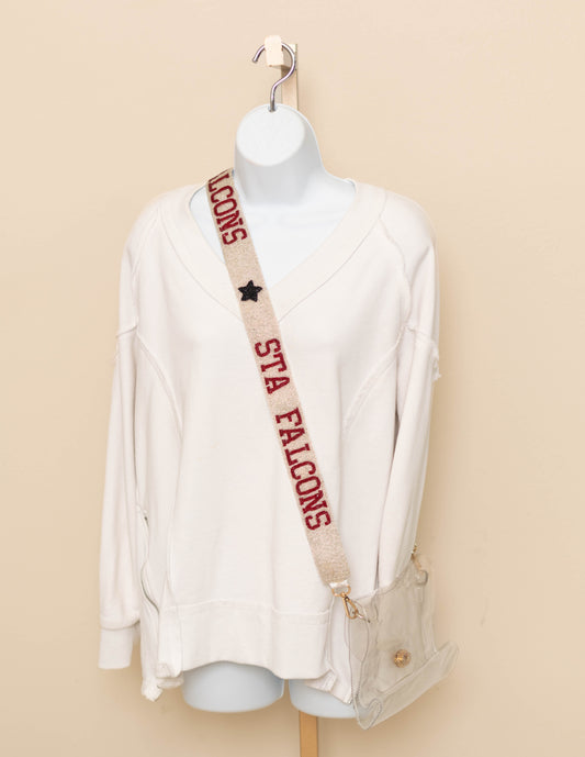STA Falcons | Custom Beaded Purse Strap