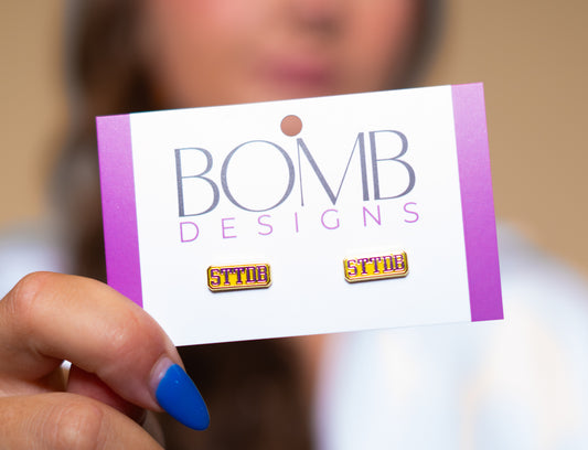 Wholesale | STTDB | Enamel Stud Earrings
