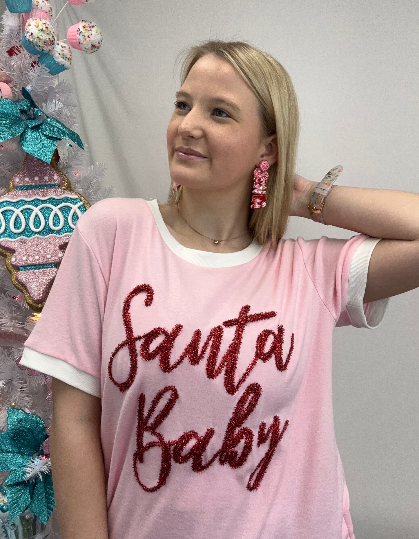 Santa Baby Earrings - Christmas