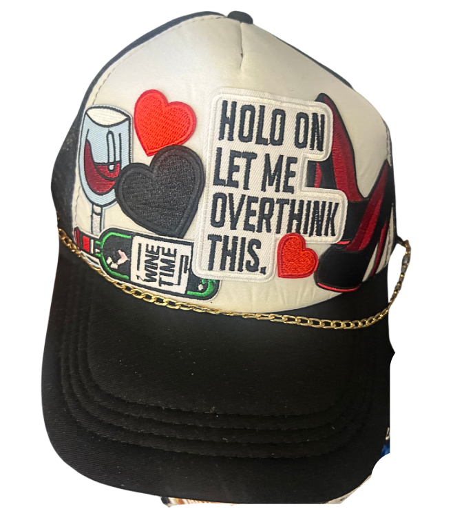 Overthinker | Custom Trucker Hat (black/white)