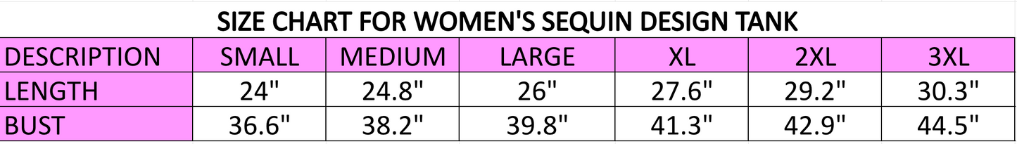 **PRE-ORDER ONLY** Crawfish | Women's Sequin Design Tank (Black)