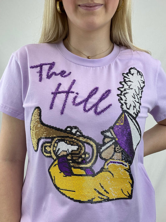 The Hill | Women's Sequin Design Tee (Lavender)
